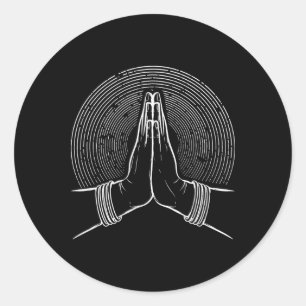 Adesivo Mudra de Meditação Zen Espiritual