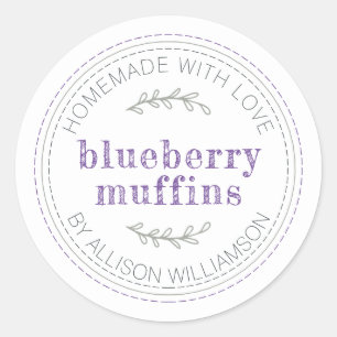 Adesivo Muffins de Blueberry Muffins, produtos assados rus
