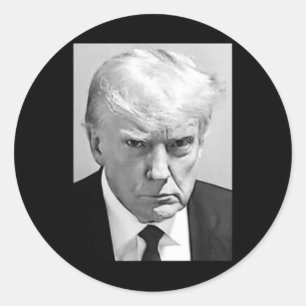 Adesivo Mug Shot - Donald Trump Mug Shot