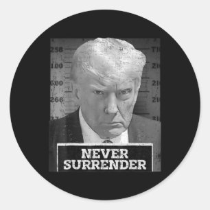 Adesivo Mug Shot - Donald Trump Mug Shot - Nunca renove