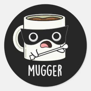 Adesivo Mugger Funny Mug Puns Dardos BG