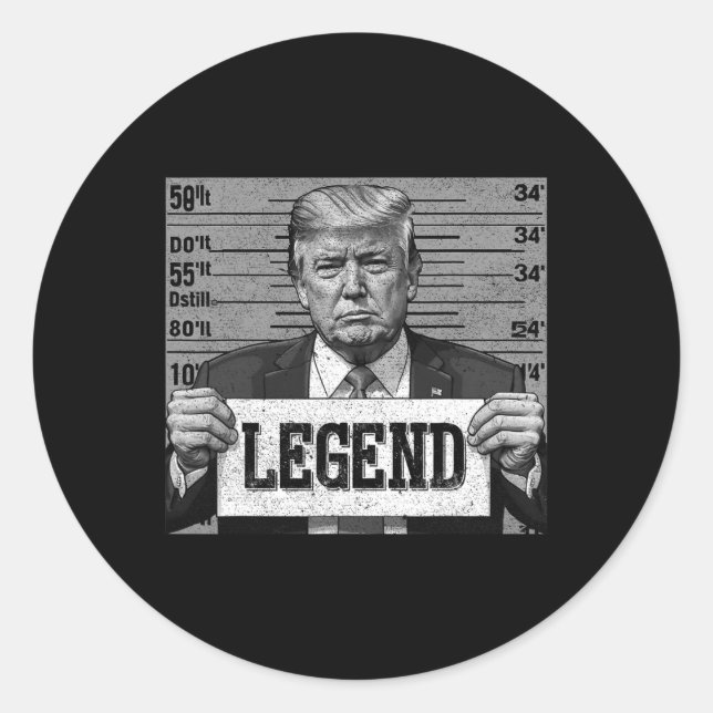 Adesivo Mugshot Funny Trump 2024 (Frente)