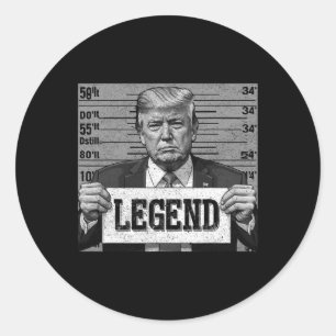 Adesivo Mugshot Funny Trump 2024