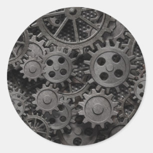 Adesivo Muitas engrenagens do metal ou peças oxidadas