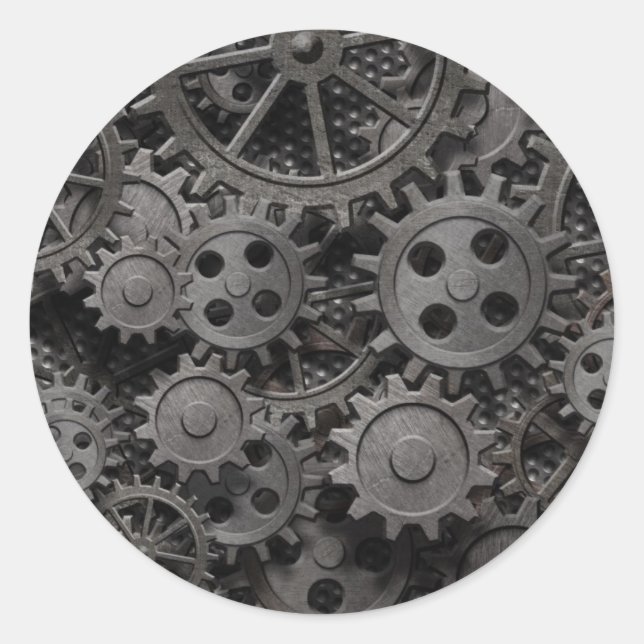 Adesivo Muitas peças de metal enferrujadas antigas ou peça (Frente)