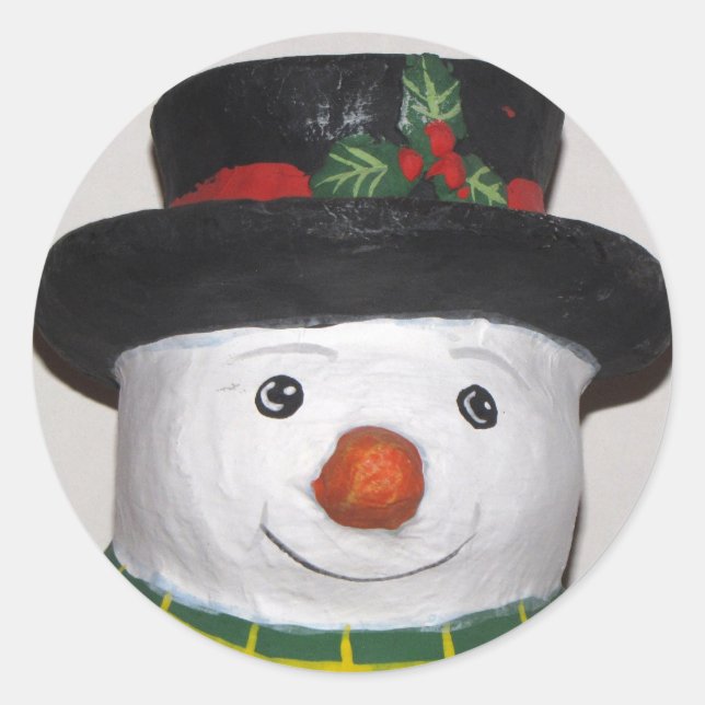 Adesivo Muito Bonito Snowman Sticker (Frente)