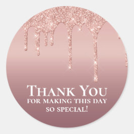 Adesivo Muito Brilhante, Rosa, Obrigado