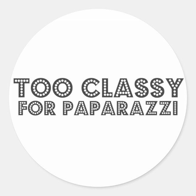 Adesivo Muito Clássico Para Paparazzi (Frente)