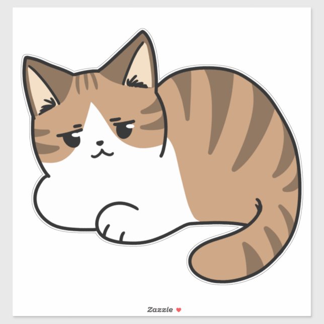 Adesivo Muito Legal para se importar, muito preguiçoso par (Folha)