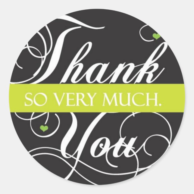 Adesivo Muito obrigado (Frente)