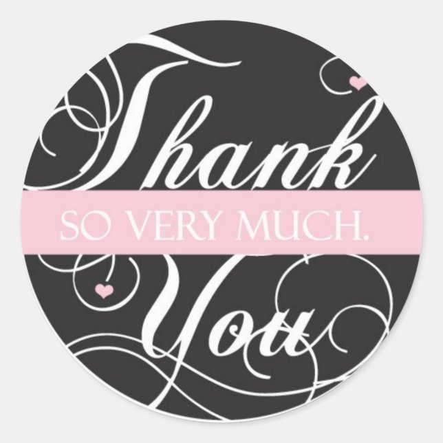 Adesivo Muito obrigado (Frente)