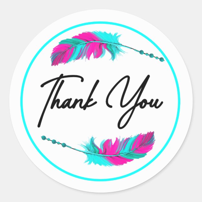 Adesivo Muito Obrigado. (Frente)