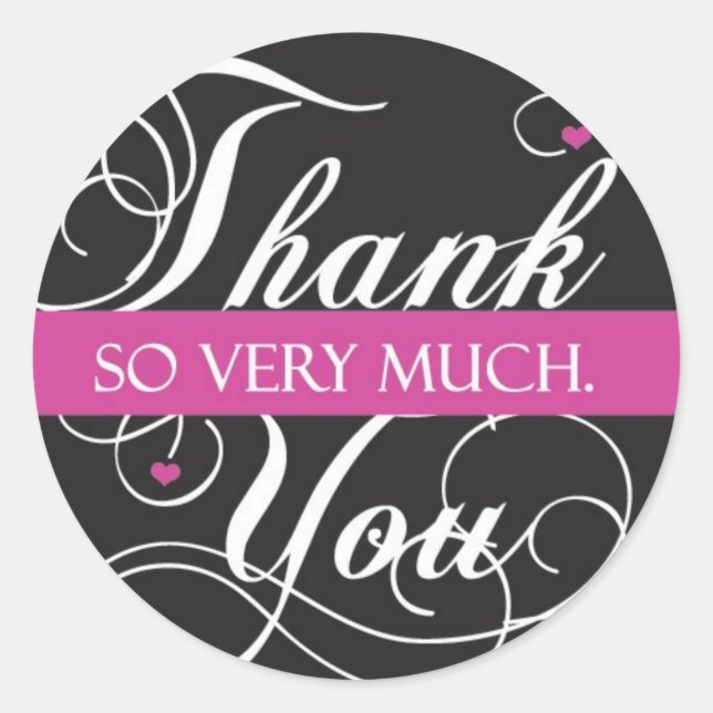 Adesivo Muito obrigado (Frente)