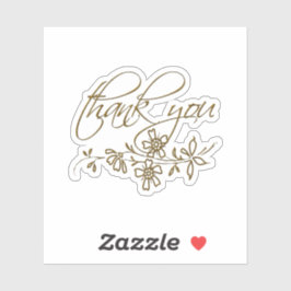 Adesivo Muito obrigado