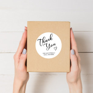 Adesivo Muito Obrigado A Gerar O Heart Small Business