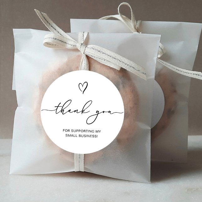 Adesivo Muito Obrigado A Gerar O Heart Small Business (Criador carregado)