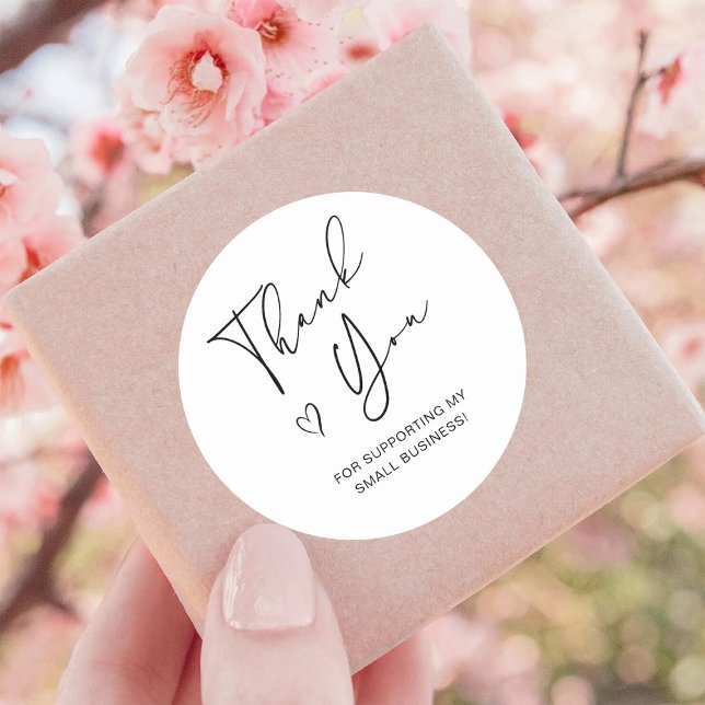 Adesivo Muito Obrigado A Gerar O Heart Small Business (Criador carregado)