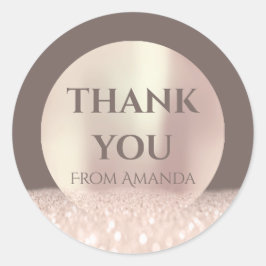 Adesivo Muito Obrigado A Nome ClassyRose Blush Modern Skin