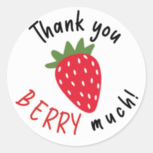 Adesivo Muito Obrigado Berry