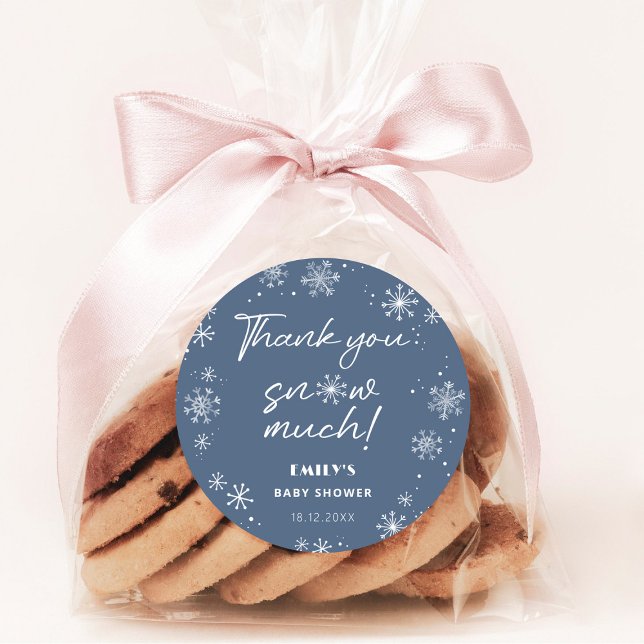 Adesivo Muito obrigado chá de fraldas azul (Criador carregado)