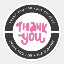 Adesivo Muito obrigado, Design elegante e elegante