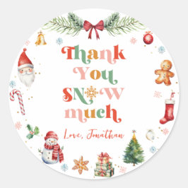 Adesivo Muito Obrigado, Muito Festa de aniversário De Nata