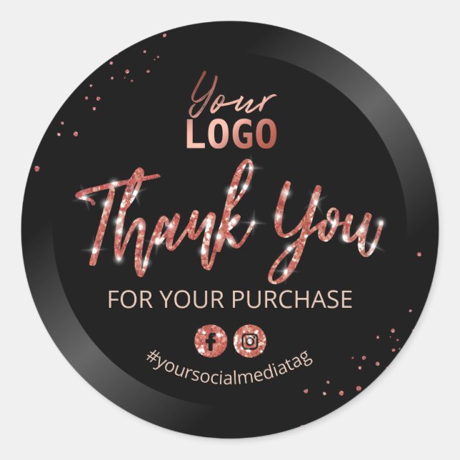 Adesivo Muito Obrigado Pela Sua Compra (Frente)