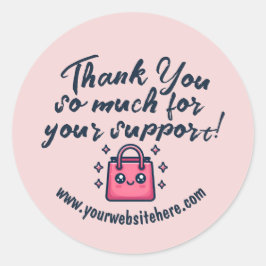 Adesivo Muito Obrigado Por Sua Saca De Suporte