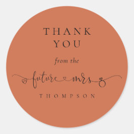 Adesivo Muito Obrigado, Senhora Deputada Chá de panela Ter