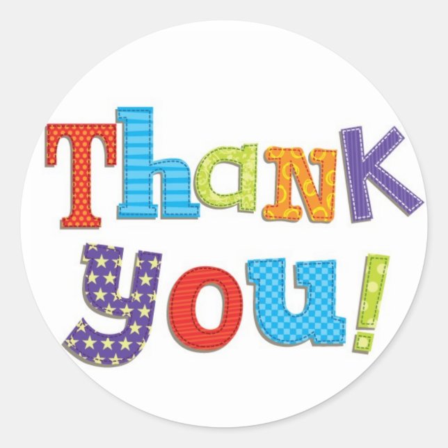 Adesivo Muito Obrigado, Stickers (Frente)