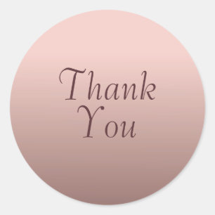 Adesivo Muito Obrigado Texto Rosa Dourado Tendência Modelo