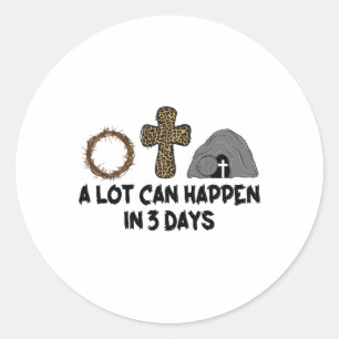 Adesivo Muito Pode Acontecer Em 3 Dias Reto Vintage Christ