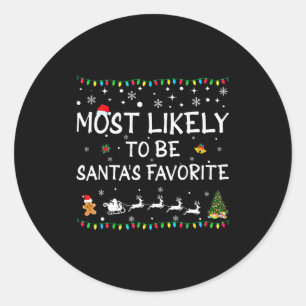 Adesivo Muito Provável Ser o Favorito do Papai Noel Famíli