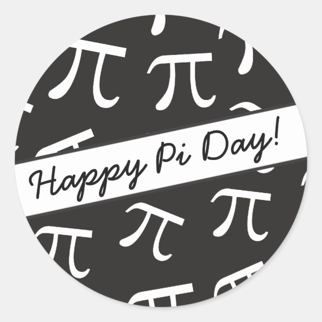Adesivo Muitos Pi - Matemática - Feliz Dia Pi (Frente)