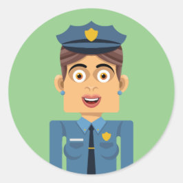 Adesivo Mujer policia