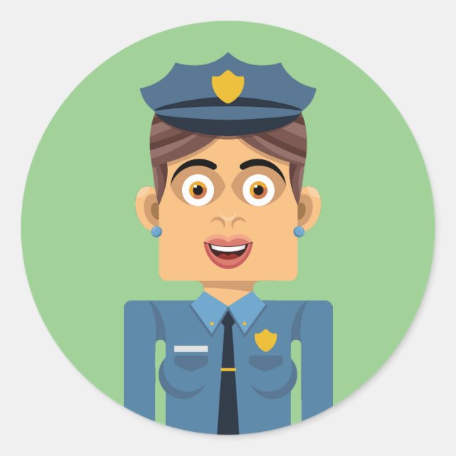 Adesivo Mujer policia (Frente)