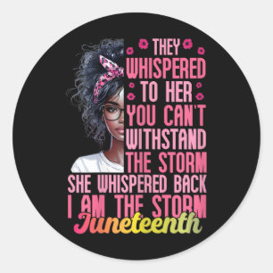 Adesivo Mulher 19 Eu Sou A Tempestade Black Women Junet