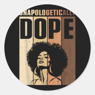Adesivo Mulher Afro Negra Forte Negra Indesculpável Vin