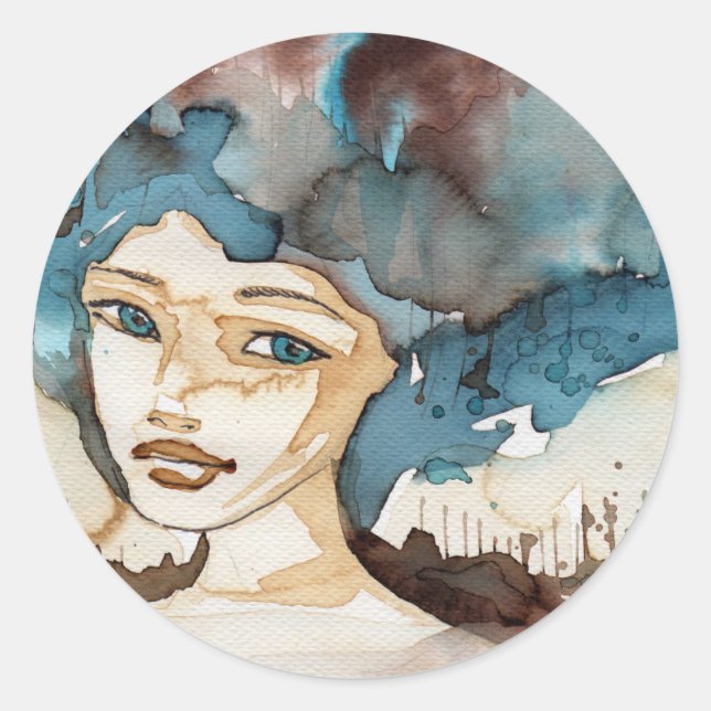 Adesivo Mulher Azul (Frente)