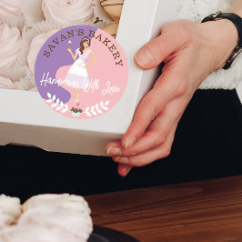 Adesivo Mulher Bonito moderna, doce padaria feita com amor