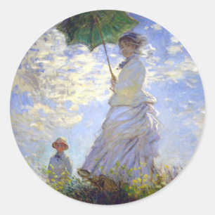 Adesivo Mulher com Parasol por Claude Monet