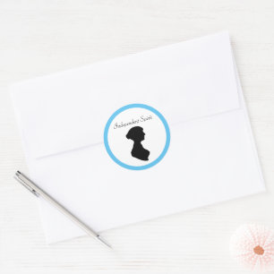Adesivo Mulher da Regência Vitoriana Silhouette Arte Indep