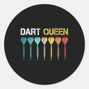 Adesivo Mulher Dart Queen Dart Player Darts Dartboard Bull
