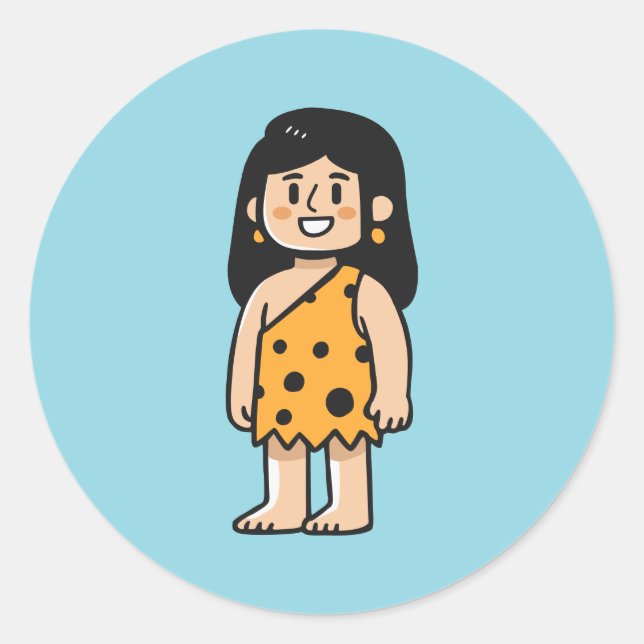 Adesivo Mulher das cavernas Oona (Frente)