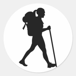 Adesivo Mulher de caminhada