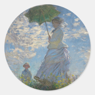 Adesivo Mulher de Claude Monet com Parasol (The Stroll)