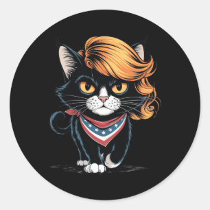 Adesivo Mulher De Gato Engraçada Sem Filhos Votando Kama