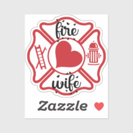 ADESIVO MULHER DE INCÊNDIO COM MALTESE CROSS [17]