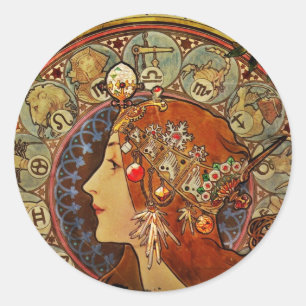 Adesivo Mulher de Zodiak por Mucha