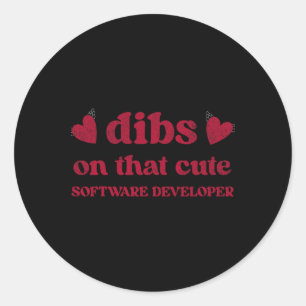 Adesivo Mulher Desenvolvedora de Software Engraçada no Dia